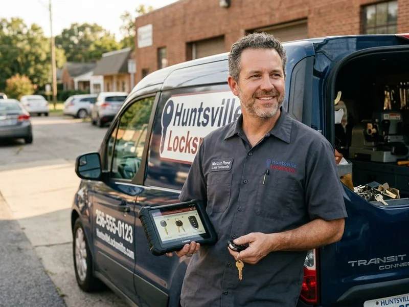 Marcus Reed, lead locksmith at Huntsville Locksmiths