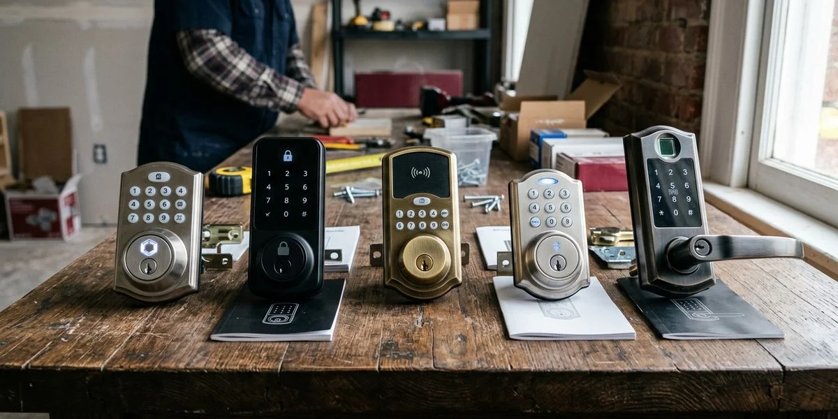 Lineup of smart lock models we install and support
